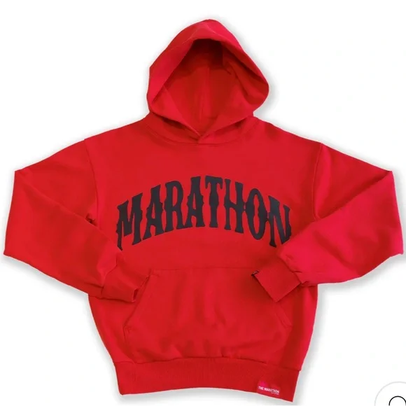 The Marathon Clothing Red Hoodie - Picture 2 of 7
